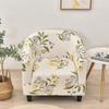 Flowers Printed Club Chair Slipcovers Stretch Spandex Chair Covers Tub Armchair Sofa Cover Single Sofa Cover for Living Room