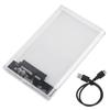 Transparent SSD Case 2.5in SATA Serial Port USB 3.0 High Speed Mobile Hard Disk Box Enclosure (Not
