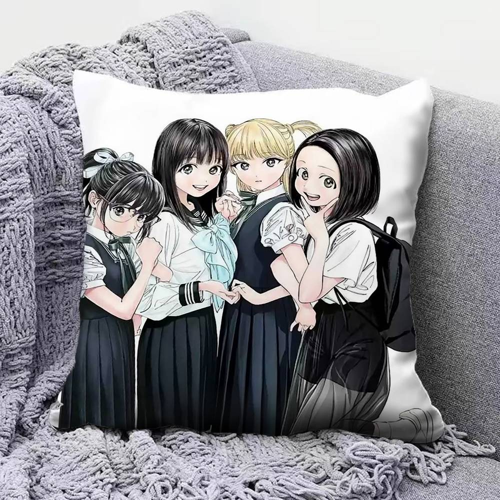 Akebis Sailor Uniform Anime Pillow Covers Home Sofa Cushion Covers and Aecorative Custom