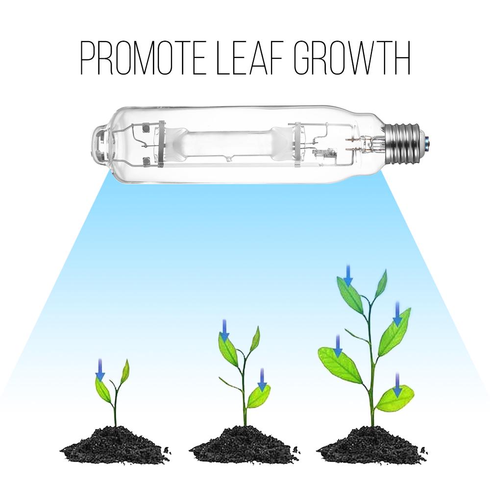 Металлогалогенная лампа 1000 Вт 6000 К Вегетативный свет для выращивания растений в теплице MH Лампа полного спектра для комнатных растений