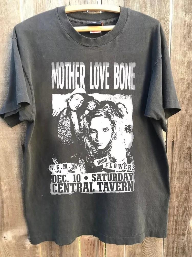 Mother Love Bone 1988 Клубный Угольный Унисекс Футболка Мужская и Женская Репринт S-5XL Унисекс Футболка