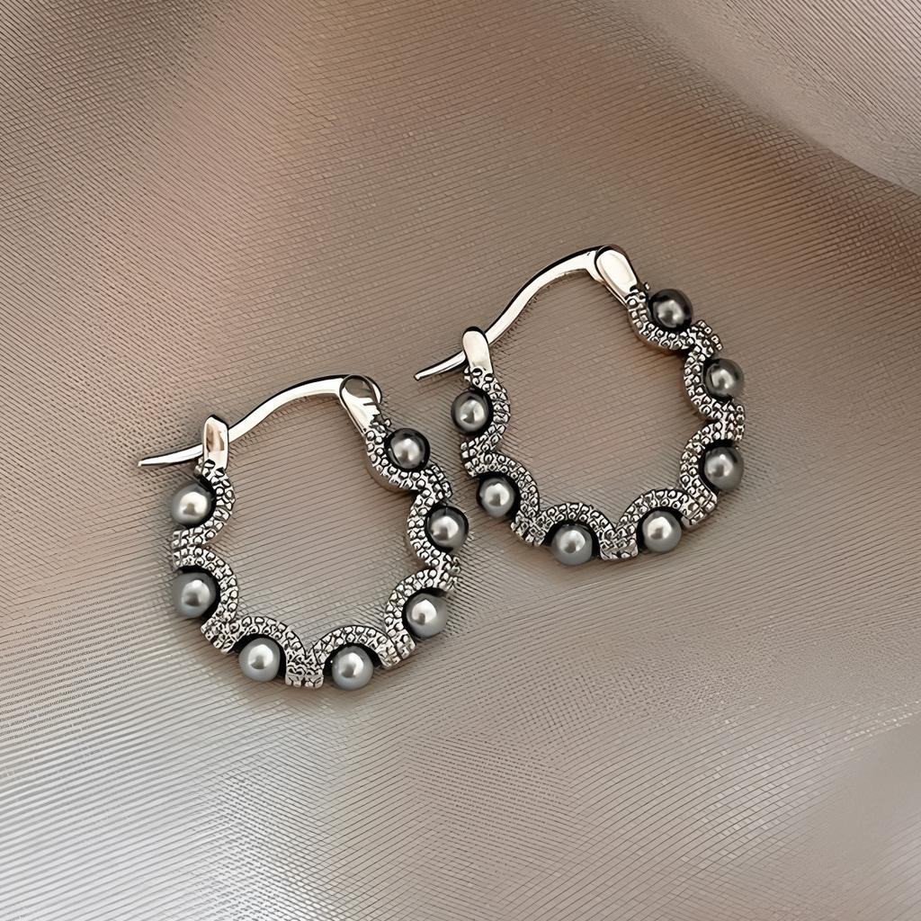Temperament Grey Earrings