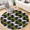 1pc Horse Camouflage Office Round Area Rug, Indoor Mat Suitable For Office, Under Office Chairs Bedroom Living Room Home Decor, Room Deco