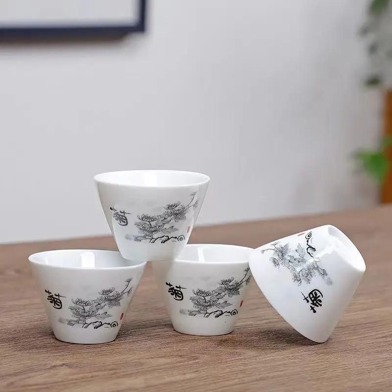 4 шт. Керамический набор для чая «Кунг-фу», чашки и кружки, исинский чайник, чайная утварь, самовар, чайник, гайвань, шу, чайник для пуэра, заварник