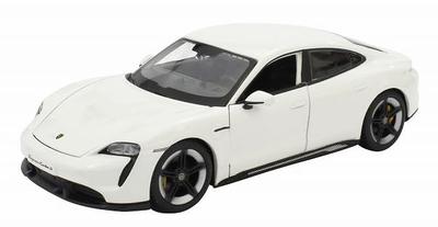 BURAGO Porsche Taycan Turbo S Белый Готовый продукт 1/24