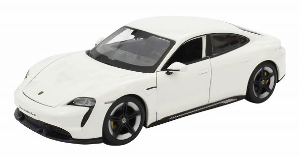 BURAGO Porsche Taycan Turbo S Белый Готовый продукт 1/24