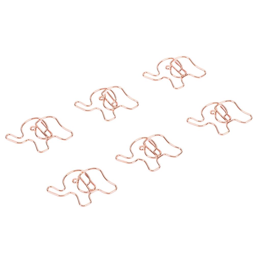 100 шт. скрепок для бумаги, предотвращающих скольжение, милые декоративные металлические закладки в форме животных, скрепки для офиса S