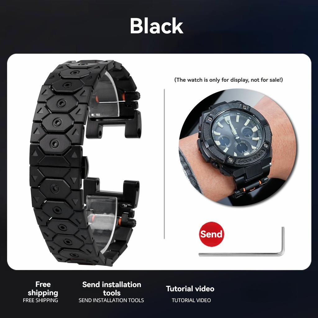 Ремешок для часов из нержавеющей стали для Casio G-Shock GST-W300 400G GST-B100 S100D/S110D/W110 GST-210 модификация Металлический ремешок Браслет