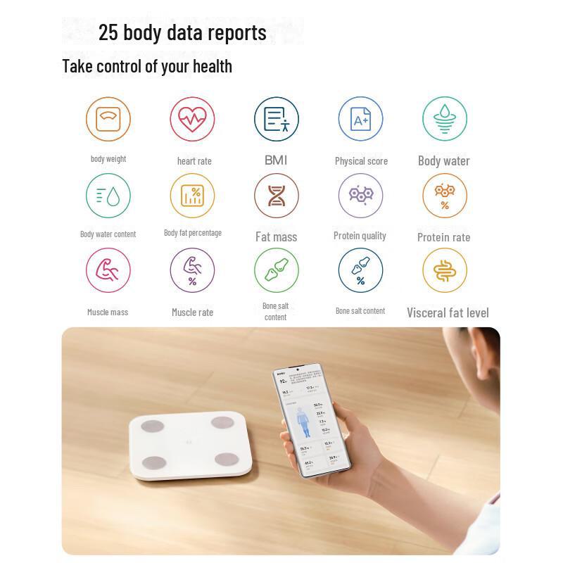 Xiaomi S400 Smart Body Fat Scale – Accurate Electronic Weight Scale for Home Use