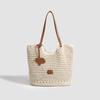 Вязаная женская сумка Пляжная holiday Tote Новая Большая вместимость Для поездок на работу Универсальная На плечо