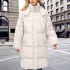 Women's Fashion Padded Jacket Loose Long Over The Knee Thickened Padded Jacket