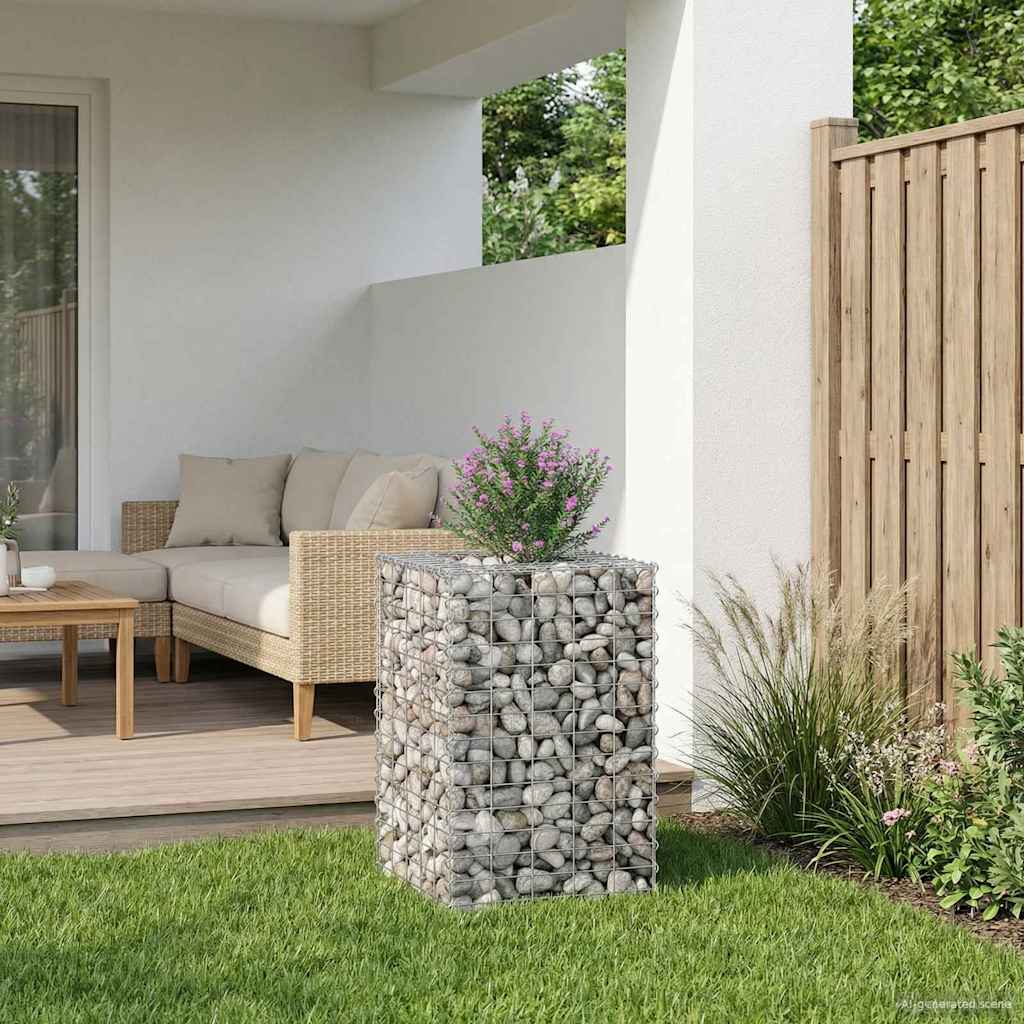 Gabion Raised Bed Silver