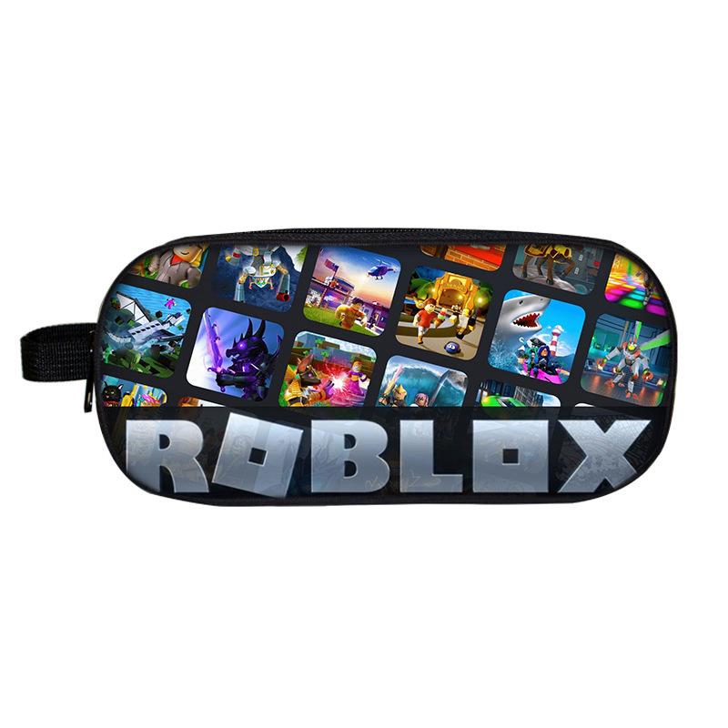 Двухъярусный пенал Roblox для школьников - Мультяшная модная канцелярская коробка