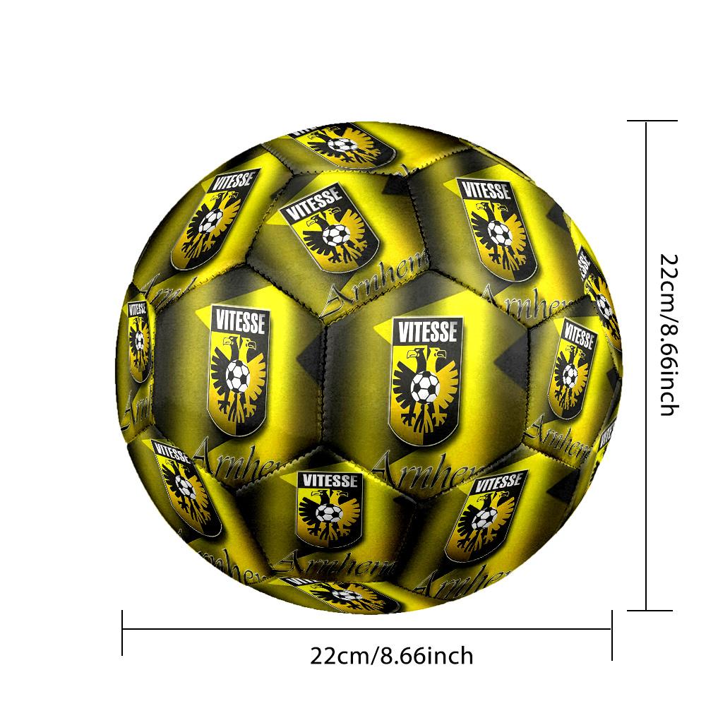 SBV Vitesse Arnhem Футбольный мяч Цветной Для всех возрастов Машинная строчка ПВХ Готов к соревнованиям Прочный Высокий отскок