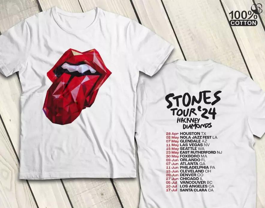Тур The Rolling Stones 2024 Hackney Diamonds Унисекс футболка