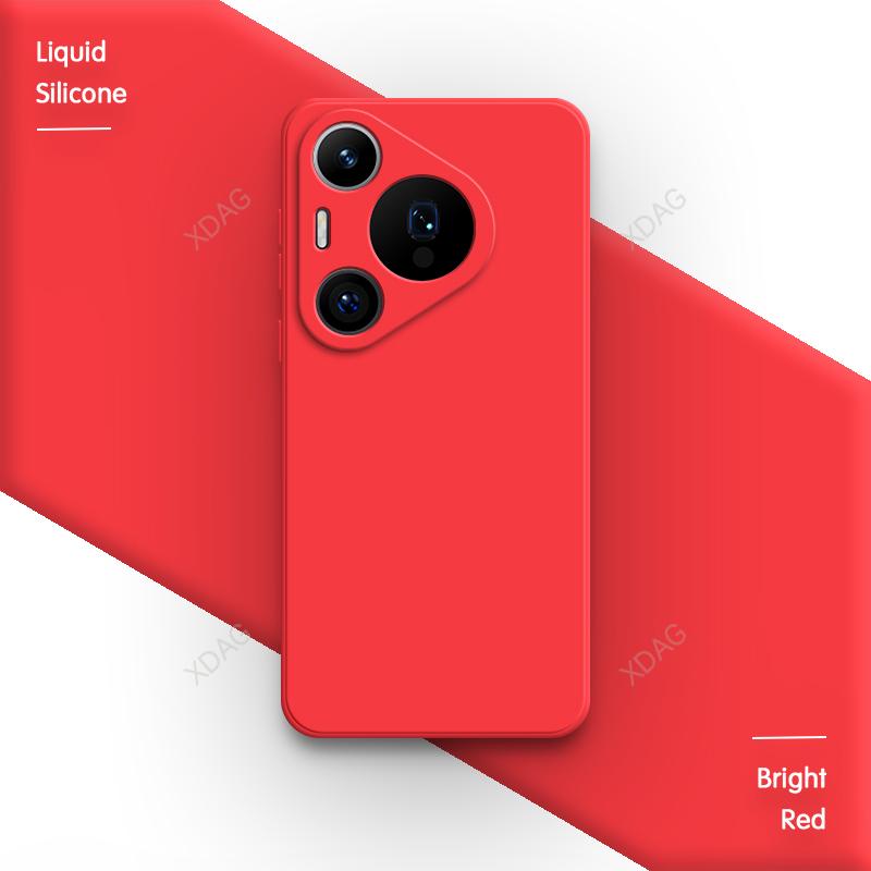 Чехол для телефона Huawei Pura70 Pura 70 Pro 70Pro 5G с полуоберткой, мягкий жидкий силиконовый противоударный чехол для задней панели