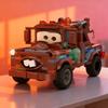 413 деталей MOC Молния МакКуин Городские Чемпионы Строительные Блоки Креативный Дисплей Подарок Коллекционный Декор Дети Премиум Взрослый Стол Дом