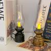 Retro LED Kerosene Lamp: Luminous Night Light & Desktop Ornament