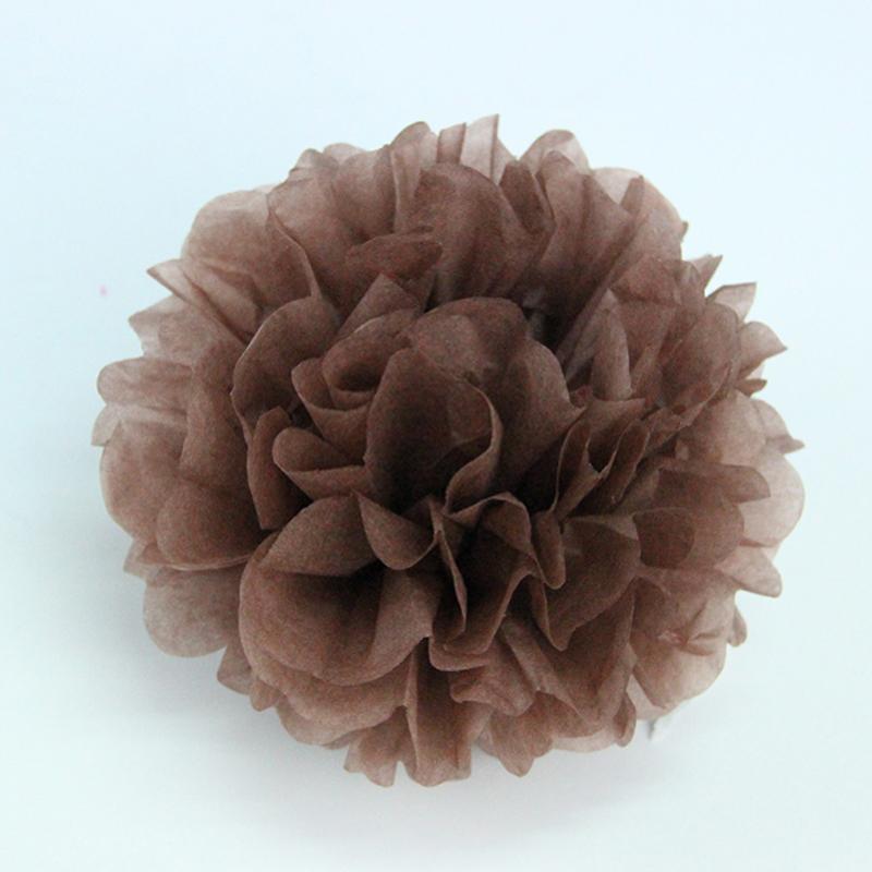 Holiday Supplies 10 " (25cm )Fluffy Tissue Paper Pom Poms Hanging Rose Flower Balls Garlands Wedding Baby Shower Party Decoration