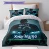 Mbappe Legend Custom Name Pattern Bedding Quilt Set Quilt Cover Pillowcase Home Birthday Gift(1 * duvet cover + 2 * pillowcase, without core)