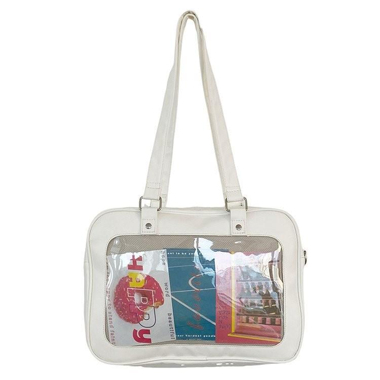 Adorable Colorful Large Tote Bag For Girls Soft Casual Jelly Design Waterproof Crossbody Style