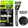 [Gillette] Labs Очищающий брусок для глубокого очищения (1 Ручка + 2 Лезвия + 1 Крючок Комплект)