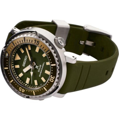 Seiko Prospex Women's Street Series Safari Solar Diver's 200m Green Watch SUT405P1, Military Green, Diver.