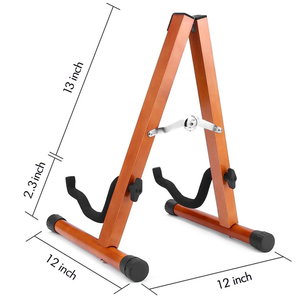 Портативная подставка для гитары из цельного дерева, съемный кронштейн для струнных инструментов из березы