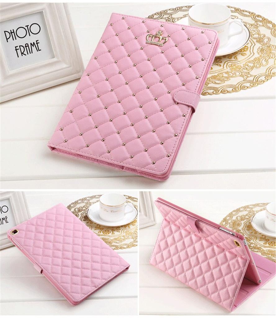 Кожаный чехол с дизайном Crown для iPad 9,7 2017 2018 Air1 2 10,5 air3 10,2 mini, защитный противоударный чехол для планшета с подставкой, чехол