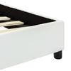 White Faux Leather Bed Frame 100*200 cm