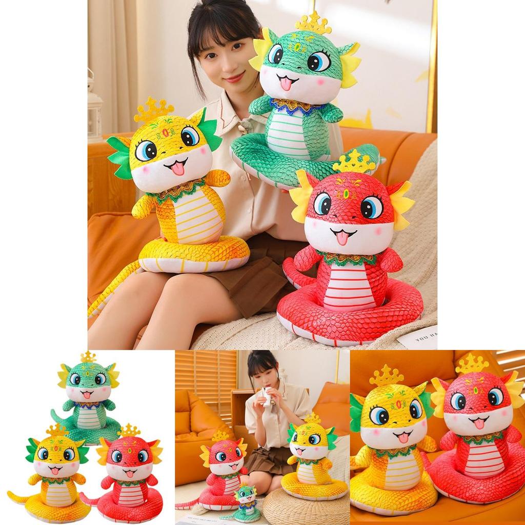 Adorable Plush Snake Doll For 2025 Year Of The Snake Gift Soft Toy With Custom Logo