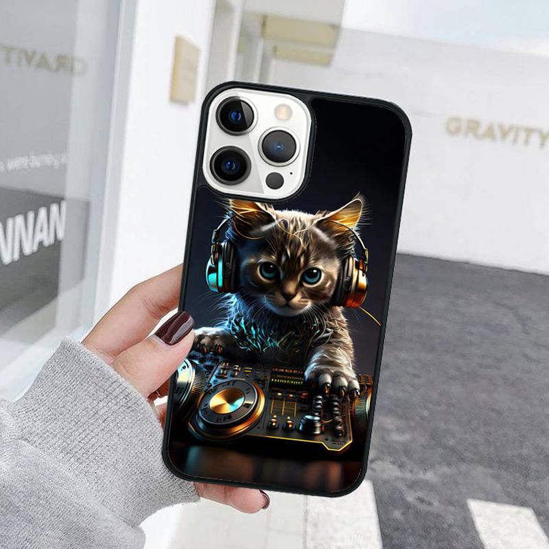 Забавный Милый Кот Животное Чехол для Телефона Для iPhone 17 Air 15 16 Чехол 11 13 14 Pro Max 12 Plus Max Fundas