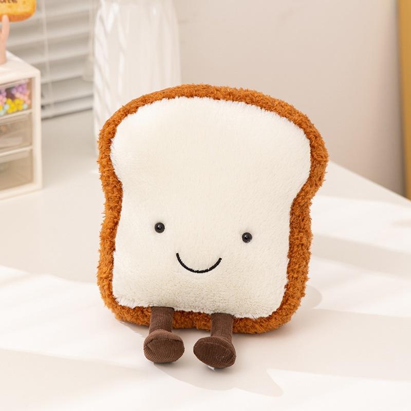 Милый милый плюшевый кулон-рожок в виде багета, французский десерт, кукла, брелок для сумки, кулон, хлеб