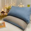 Gray Pillows Cover 2pcs Pillowcase 48x74cm Cushion Cover Rectangle Pillowslip for Home Funda Almohada Simple Style Pillow Case