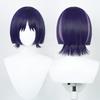 Профессиональные парики для косплея Genshin Impact Scaramouche Kunikuzushi, синий, фиолетовый, черный, термостойкие синтетические волосы, аниме, парик для косплея + шапочка для парика