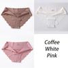 3PCS/Set Seamless Silk Women's Panties Briefs Women Underwear Female Underpants Comfortable Silk Panty Sexy Woman Lingerie M-XL