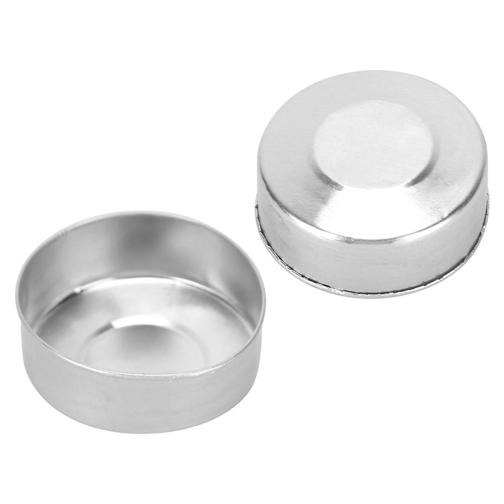 50 Pcs Sliver Candle Mold Container Aluminum Aluminum Candle Shells For DIY Candle Making