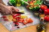 Glass protective plate for the stove 70x52 Fruit