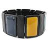 [J1967] - Ocher Blue 'Arlequin' Designer Bracelet