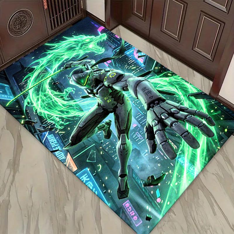 Overwatch Heroes Carpet Rug for Living Room Bedroom Home Sofa Decoration,Kids play Non-slip Floor Mat