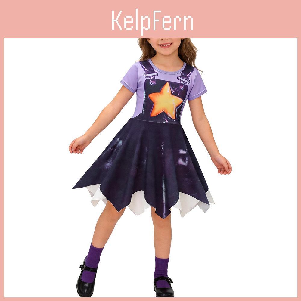 Костюм Poppy Playtime Лили Лоубрейдс Мультяшный с коротким рукавом Для Детского Танца и Шоу