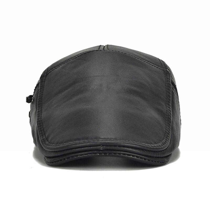 Northwood Твердый берет из натуральной коровьей кожи, шляпа Boina Masculina, плоская кепка, мужской берет, береты, кепка