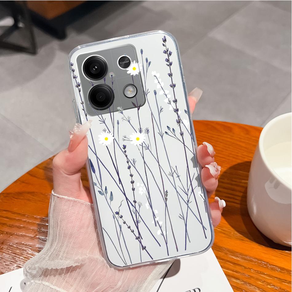 Чехол для телефона Redmi Note 13 Pro Plus, Чернильная живопись, Прозрачный, Мягкий, Тонкий, Силиконовый, Противоударный, Задняя крышка для Redmi Note13 13Pro+