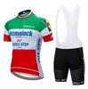 19 Quick Step Summer Breathable Sweat Absorbing Short Sleeve Strap Set Outdoor Competition Cycling Suit, Quick Dry Mountain Bike Riding