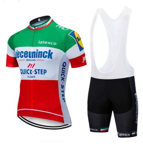 19 Quick Step Summer Breathable Sweat Absorbing Short Sleeve Strap Set Outdoor Competition Cycling Suit, Quick Dry Mountain Bike Riding