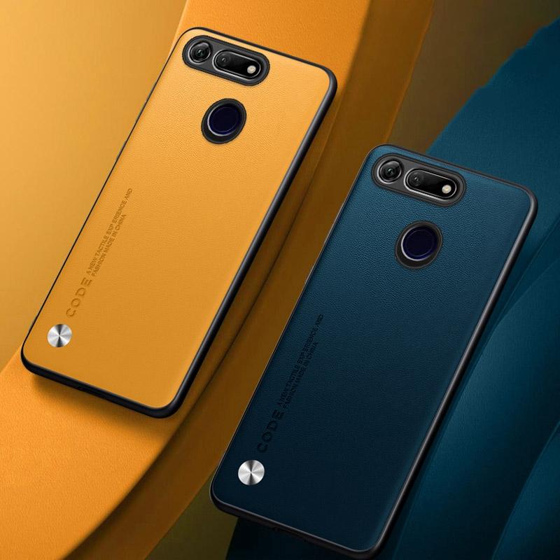 Роскошный чехол из искусственной кожи для Honor View 20, задняя крышка, матовый силиконовый защитный чехол для телефона Honor 20 Pro 20S Honor20 S Coque
