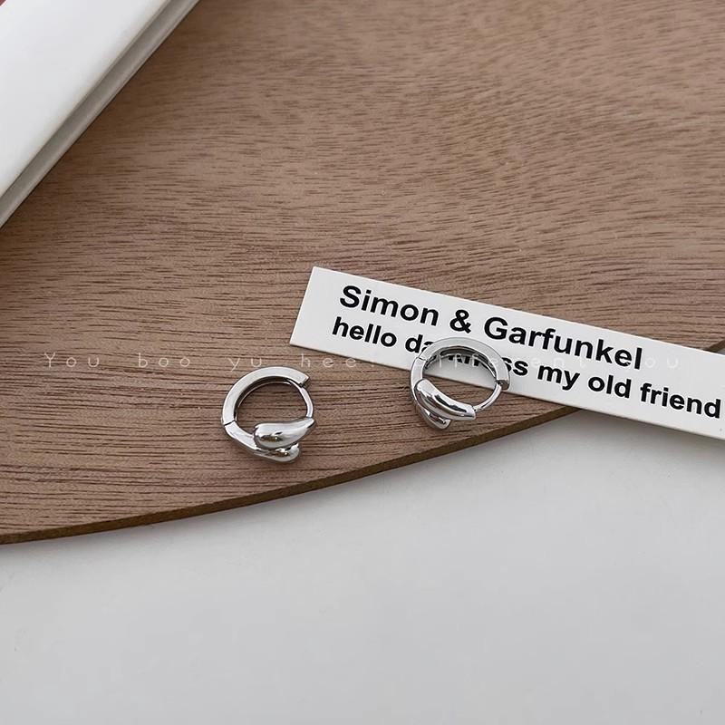 Повседневные серьги-кольца минималистичные женские модные серьги с дизайнерским чувством серьги-застежки приливные элегантные аксессуары классические украшения