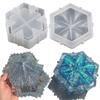 2Pcs Small Hexagram Star Trinket Box Resin Mold Set DIY Storage Box Silicone Mold XYZ