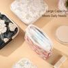 Large Capacity Cosmetic Bag PVC Mini Data Cables Organizer New Sanitary Pads Bag