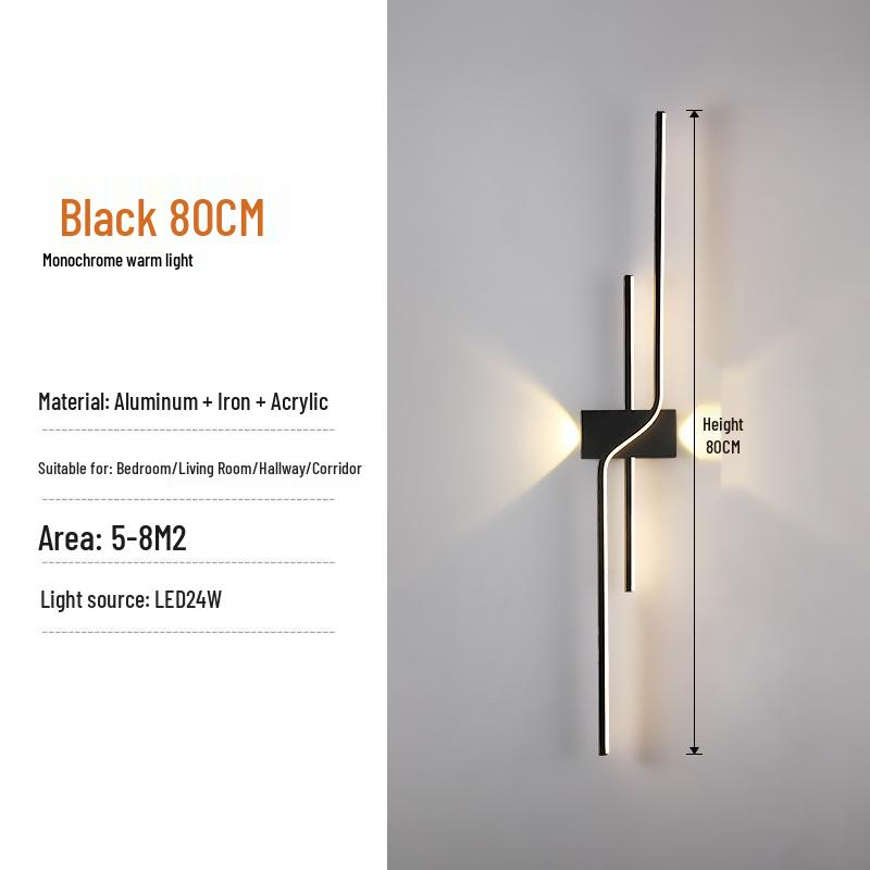 Minimalist Long Strip Light for TV Background, Bedroom, or Staircase Decor